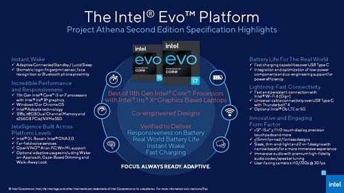 第11代Intel酷睿处理器亮相 制程逼近7nm，综合性能提升20%，AI性能飙升5倍